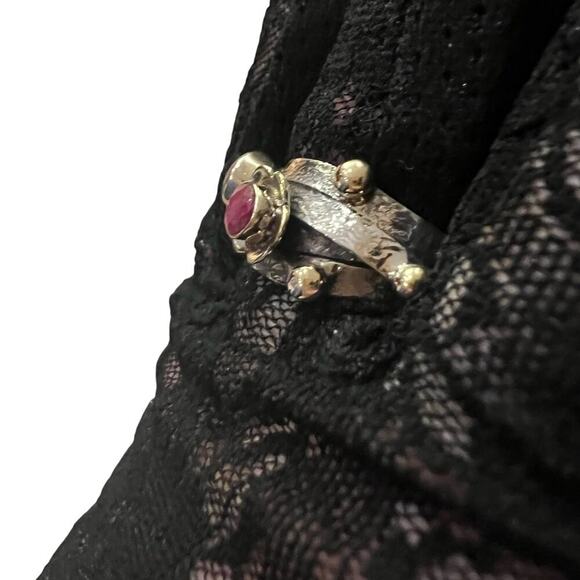 Sterling Silver Indian Ruby Ring - 6 - NWOT - Picture 7 of 11